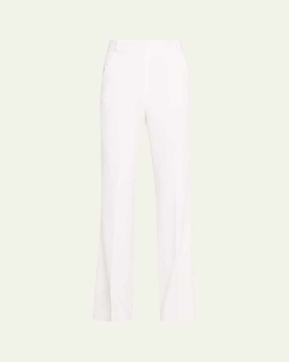 Flat Front Straight Trousers